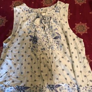 Printed tank top plus size